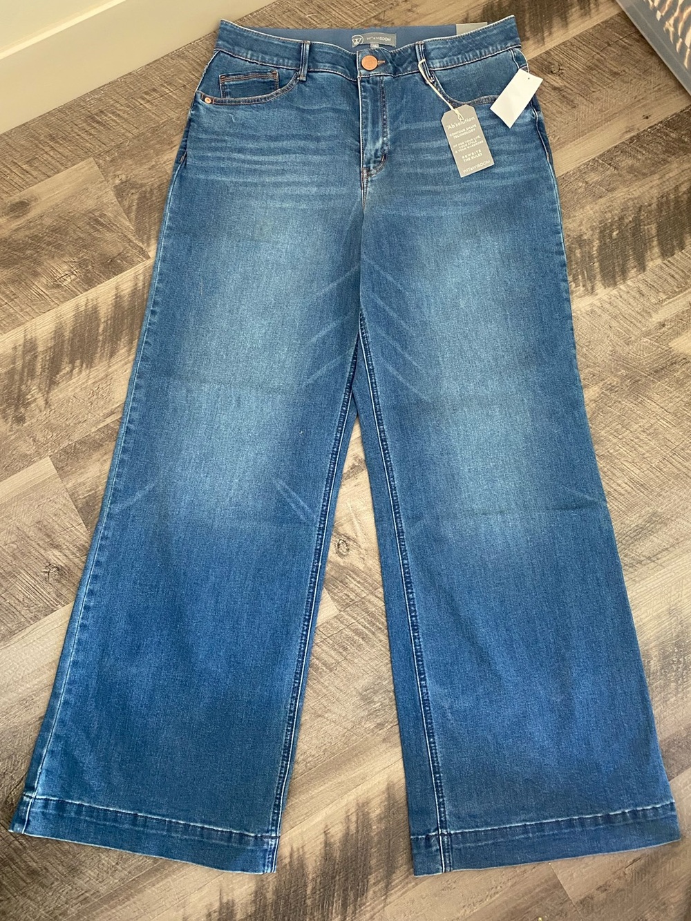 Wit & Wisdom Wide-Leg High-Rise Stretchy Jeans
